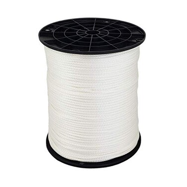 Quality Nylon Rope QNR 18 4 X 1000 ft Low Stretch Solid Braid Industrial Polyester Cord USA Made