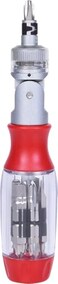 KS Tools 14 Ratchet Bit Screwdriver180 Pivoting Head BuiltIn Bit Storage with Ergonomic Handle 190mm