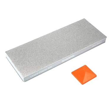 SHARPAL 169H Large 8 x 3 DualGrit Diamond Sharpening Stone ExtraCoarse 220 Fine 600 Grit Monocrystalline Diamond Whetstone Professional Knife Sharpener Premium Fathers Day Gift