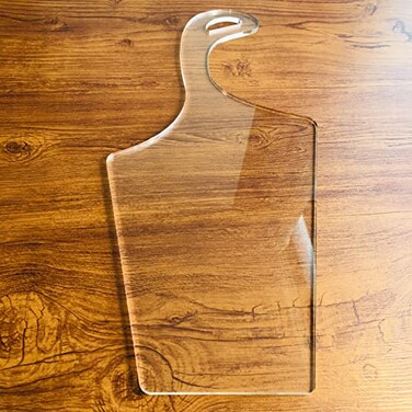 Phocaea Angles Charcuterie Board Handle Template Clear Acrylic Template Woodworking Router Template
