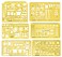 Traceease 6 Pieces House Plan Interior Design Furniture Templates for KitchenBedBath Drafting Tools Architecture Stencils