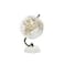 Deco 79 Marble Globe with White Marble Base 5 x 5 x 8 White