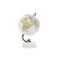 Deco 79 Marble Globe with White Marble Base 5 x 5 x 8 White