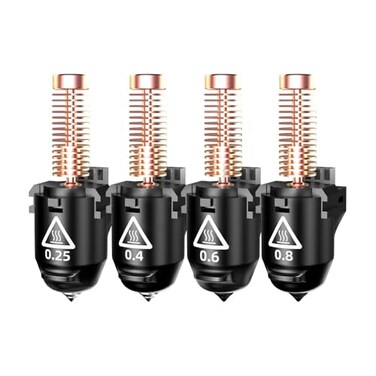 FLASHFORGE Adventurer 5M Series 3D Printer Nozzle Assembly 3S QuickDetachable NozzleMax 280 High Temperature High Flow 32mms Nozzle for Adventurer 5M5M Pro 3D Printers4pcs Nozzles Set