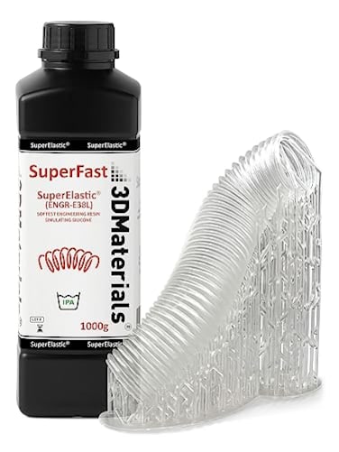 3DMaterials SuperElastic 3D Printer Resin Softness 60A Simulating Soft Silicone Made in Korea by 1000g Clear