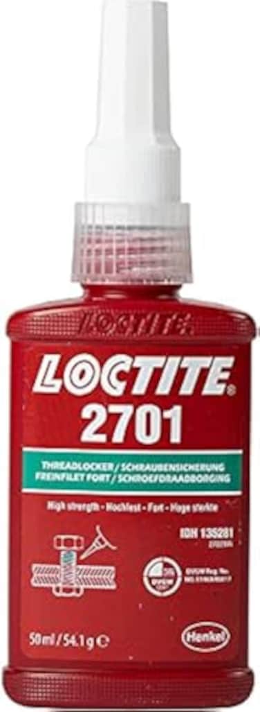 Loctite Genuine Henkel 2701 Maximum Strength Threadlocking Adhesive 50 ML
