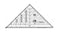 Creative Grids Half Square 4in1 Triangle Quilt Ruler CGRBH1 Made in USA 512in x 1012in NonSlip Grip Acrylic Quilting Sewing Crafting Patchwork Ruler Template