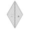 Creative Grids 60 Degree Diamond Ruler CGR60DIA Made in USA NonSlip Grip Acrylic Quilting Sewing Crafting Patchwork Ruler Template