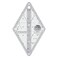 Creative Grids 60 Degree Tiny Diamond Ruler CGR60DIATINY Made in USA NonSlip Grip Acrylic Quilting Sewing Crafting Patchwork Ruler Template