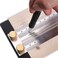 QeeHeng Woodworking T Ruler High Precision Gauge Marking Scale Scribe Line Ruler with Holes for Cutting SawingScribing Ruler Woodwork Marking Tools Carpenter Draft Measuring Ruler Square with Stops 30