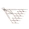 Yunir Sewing RulerStainless Steel Expanding Sewing Gauge Button Guide Measure Multiple Equal Distance Multifunctional Anti Sewing Supplies for 5 Teeth Without Lock Function 7 Teeth with Lock Function