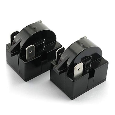 RLECS 2pcs 3 Pin Coolers Compressor Starter QP0247 PTC Refrigerator Start Relay 47 ohm