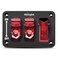 Nilight 3 Gang Toggle Switch 12V Rocker Switch Panel with LED Light and Flip Cover HeavyDuty ONOff Switch Plate 3 Pin SPST