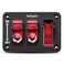 Nilight 3 Gang Toggle Switch 12V Rocker Switch Panel with LED Light and Flip Cover HeavyDuty ONOff Switch Plate 3 Pin SPST