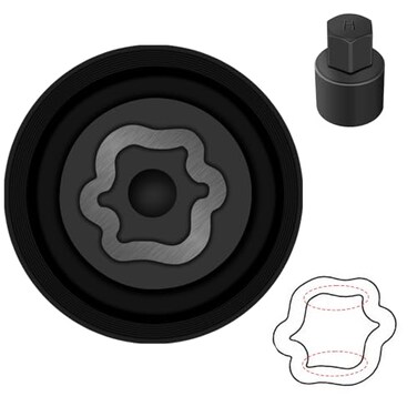 JEUCLEL HWheel Locking Nut Key Compatible with Toyota Models Lexus Tacoma Wheel Lock Nut Socket Adapter AntiTheft Lug Removal Tool Socket Remover Hand Repair Tool