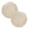 TCP Global Premium 6 Inch Wool Buffing Pads 2 Pack 100 Natural Wool Buffer Pads Polishing Pad for Car Detailing 1 Inch Thick Pile Hook and Loop Buffing Pad for Orbital Buffer
