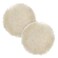TCP Global Premium 6 Inch Wool Buffing Pads 2 Pack 100 Natural Wool Buffer Pads Polishing Pad for Car Detailing 1 Inch Thick Pile Hook and Loop Buffing Pad for Orbital Buffer