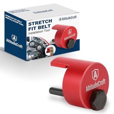 AltitudeCraft Stretch Fit Belt Installation Tool Professional Automotive Stretch Belt Tools for Easy Belts Removal and Installer