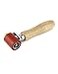QWORK Silicone Seam Roller High Temperature Resistant Silicon Seam Hand Pressure Roller Welding Tool 40mm Red