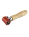 QWORK Silicone Seam Roller High Temperature Resistant Silicon Seam Hand Pressure Roller Welding Tool 40mm Red