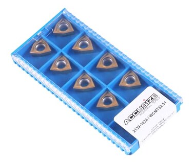 Accusize Industrial Tools Wcmt3251 Tin Coated Carbide Inserts 10 PcsBox 21391024x10
