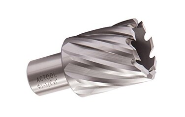 ACTOOL 114 Diameter 1 Depth of Cut HSS ANNULAR Cutter with 34 Weldon Shank
