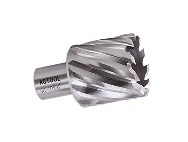 ACTOOL 1716 Diameter 1 Depth of Cut HSS ANNULAR Cutter with 34 Weldon Shank