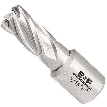 SF STEADFAST SF STEAD FAST Annular Cutter 916 Cutting Diameter x 1 Depth of Cut for Magnetic Drill Press Mag Drill Bits with Pilot Pin