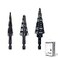 Jerax tools M2 HSS Quick Change 12 34 78 Step Drill Bit Set Double Fluted Drill Bits for Hole Drilling in Stainless Steel Copper Aluminum Wood Plastic