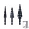 Jerax tools M2 HSS Quick Change 12 34 78 Step Drill Bit Set Double Fluted Drill Bits for Hole Drilling in Stainless Steel Copper Aluminum Wood Plastic