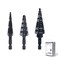 Jerax tools M2 HSS Quick Change 12 34 78 Step Drill Bit Set Double Fluted Drill Bits for Hole Drilling in Stainless Steel Copper Aluminum Wood Plastic