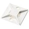 Panduit ABM2SAC Adhesive Backed Cable Tie Mount 4Way Mount PreInstalled Adhesive Indoors Environment ABS Rubber Mounting Method White Pack of 100