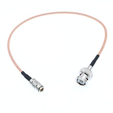 Alvin's Cables Alvins Cables DIN 10 23 Mini BNC to BNC Male HD SDI 6G Double Shield Cable for Blackmagic HyperDeck Shuttle Easier to Plug and Unplug