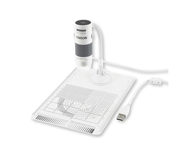 Carson eFlex 78x324x Effective Magnification Based on a 27 monitor LED Lighted USB Digital Microscope with Flexible Stand and Base MM840 White