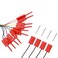 JIUWU A Set 10 pcs Red Logic Analyser Useful High Efficiency Clip Ideal Test Hook