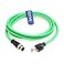 Eonvic M12 D Code 4 Pin Male to RJ45 Plug High Flex Cat5e Industrial Ethernet PVC Cable for Automation Application