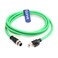 Eonvic M12 D Code 4 Pin Male to RJ45 Plug High Flex Cat5e Industrial Ethernet PVC Cable for Automation Application