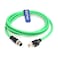 Eonvic M12 D Code 4 Pin Male to RJ45 Plug High Flex Cat5e Industrial Ethernet PVC Cable for Automation Application
