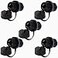 ANMBEST 5PCS Panel Mounting Shielded RJ45 Waterproof Cat55e6 8P8C Connector Ethernet LAN Cable Connector Double Head Adapter with WaterproofDust Cap