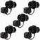 ANMBEST 5PCS Panel Mounting Shielded RJ45 Waterproof Cat55e6 8P8C Connector Ethernet LAN Cable Connector Double Head Adapter with WaterproofDust Cap