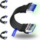 Rapink Patch Cables Cat8 05ft 24 Pack Slim Cat8 Ethernet Patch Cable 40G Support Snagless Cat 8 Patch Cable for Patch Panel to Switch Flexiable Cat 8 Ethernet Cable Datacenter with Gold Plated