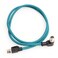 Eonvic Cat7e High Flex Cable Cognex Industrial Camera Ethernet M12 Right Angle X Code 8 Pin Male to RJ45 Cable 1M