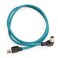 Eonvic Cat7e High Flex Cable Cognex Industrial Camera Ethernet M12 Right Angle X Code 8 Pin Male to RJ45 Cable 1M