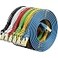 CableGeeker Cat 7 Shielded Ethernet Cable 5 ft 6 Pack Highest Speed Cable Cat7 Flat Ethernet Patch Cables Internet Cable for Modem Router LAN Computer Compatible with Cat 5eCat 6 Network