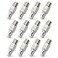 ZOERAX Cat7 Cat6A RJ45 Connector 12Pack ToolFree Zinc Alloy Shielded Ethernet Termination Plugs for Cat7 up to 23AWG Solid Bulk SFTP Ethernet Cable