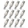 ZOERAX Cat7 Cat6A RJ45 Connector 12Pack ToolFree Zinc Alloy Shielded Ethernet Termination Plugs for Cat7 up to 23AWG Solid Bulk SFTP Ethernet Cable