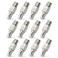 ZOERAX Cat7 Cat6A RJ45 Connector 12Pack ToolFree Zinc Alloy Shielded Ethernet Termination Plugs for Cat7 up to 23AWG Solid Bulk SFTP Ethernet Cable