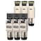 ZOERAX 6Pack RJ45 Connectors Tool Free Cat 8 Cat8 Field Termination Plug Shielded RJ45 Modular Plugs for 2000MHz 2GHz 40G Double Shielded Solid LAN Cable 22AWG24AWG
