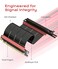 LINKUP PCIE 50 Riser Cable for Vertical GPU Mount Left Angle Graphics Card GPU Ready Usable with PCIe 40 RX 9070 RTX5090 15cm Total Length 19cm