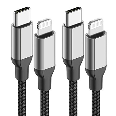 Acecene 2Pack MFi 3ft USBC to Lightning Cable Fast Charging for iPhone 148 iPad